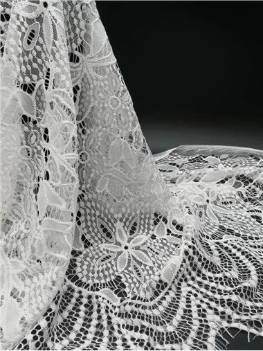 Tissu de dentelle de cils