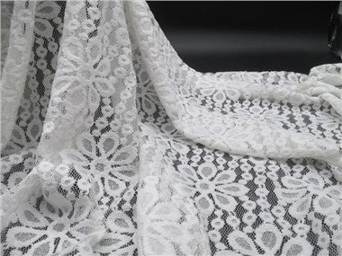 Tissu de dentelle géométrique