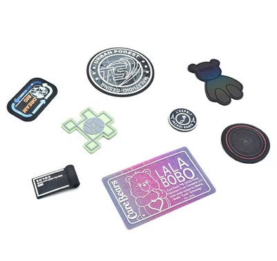 Étiquette d'étiquette de patchs en caoutchouc et silicone en caoutchouc PVC 3D